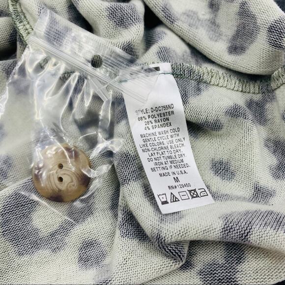 Como Vintage Green Leopard Mini Dress - Picture 11 of 11